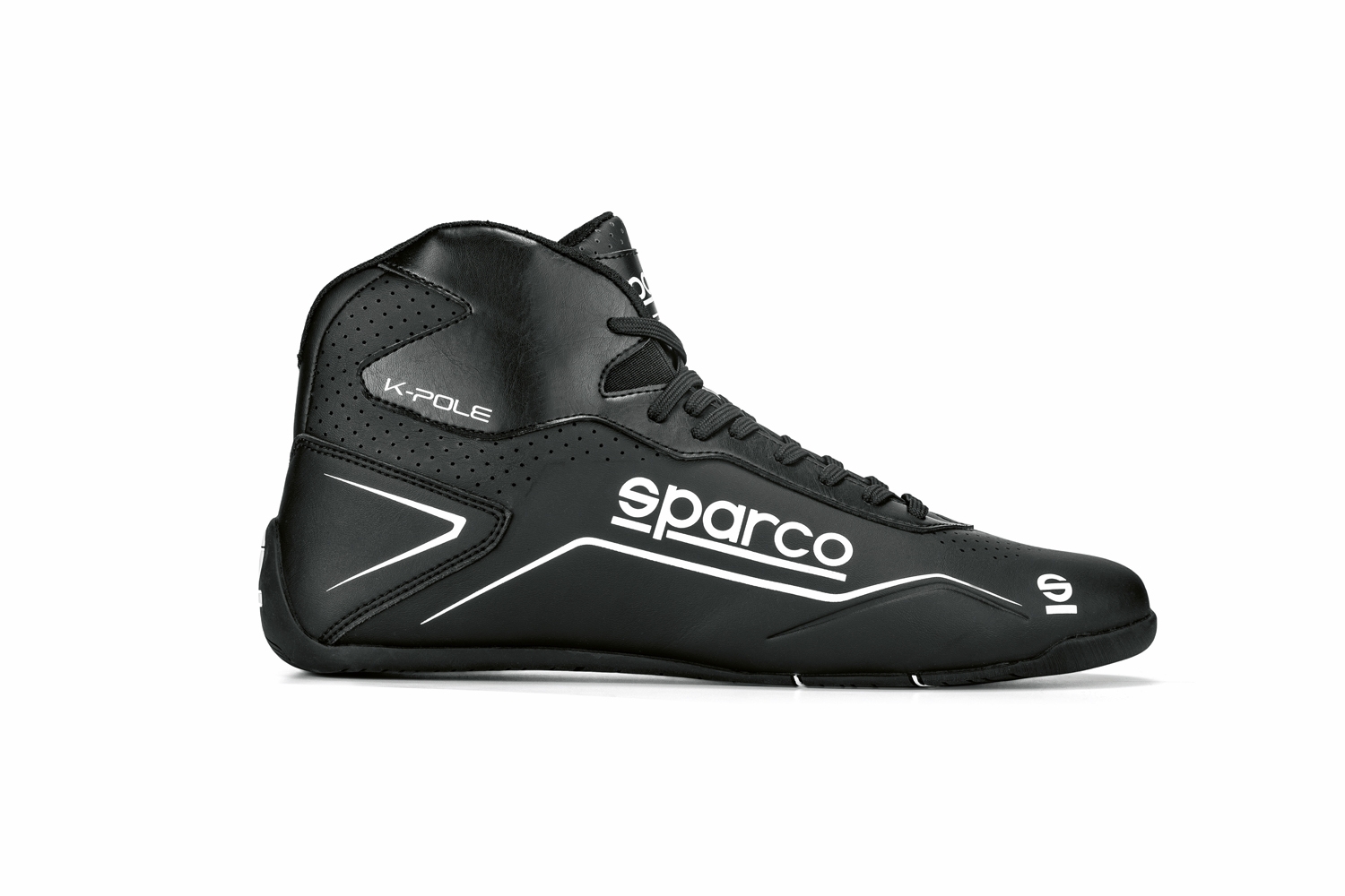 Karting Shoes black Sparco Kartschuh K-Pole Neustes Modell Schwarz/weiß 